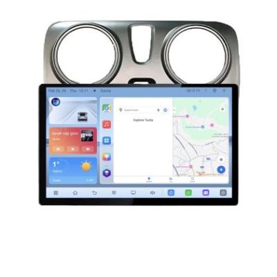 Navigatie dedicata Dacia Dokker Edonav ecran 13" 1K 4+64 Android Waze USB Navigatie 4G 360 Toslink Youtube Radio kit-