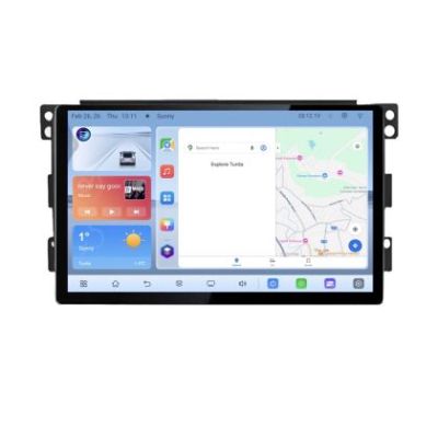 Navigatie Smart For Two 2005-2010 Edotec 4+64 1K 13 inch qled android 4G DSP gps internet  Kit-smart05