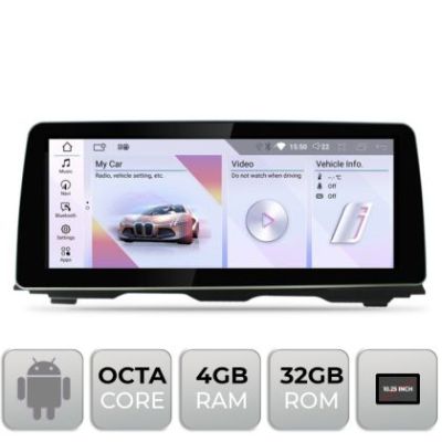 Navigatie BMW Seria 5 F10 2010-2011 cu ecran CIC Android ecran 10.25" 4+32 4G BT