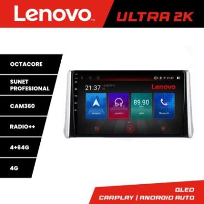 Navigatie Toyota RAV4 2018 8 core QLED Qualcomm 4+64 360 Android Waze USB Navigatie Internet Youtube Radio Lenovo