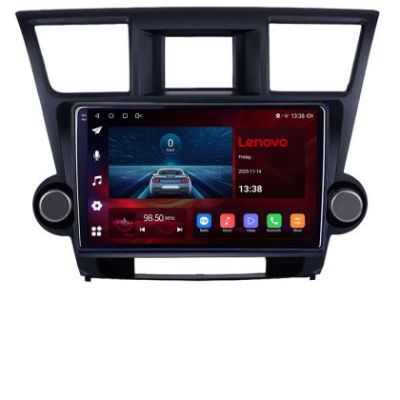 Navigatie Toyota Highlander gen 2 2007-2012, Lenovo Ultra Original, Qualcomm 8-Core, 4G, Camera 360, CarPlay Wireless, 4+64GB, 10.1"