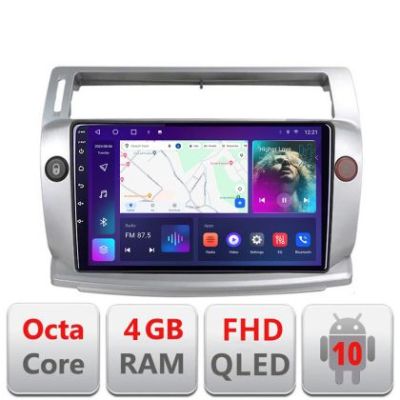 Navigatie Citroen C4 B-088 Android Ecran QLED octa core 4+64 carplay android auto KIT-088+EDT-E309V3