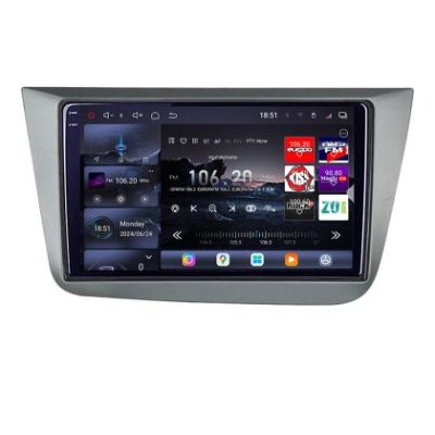 Navigatie Seat Leon 2005-2012 Edotec Kit-leon05 8 core QLED 2K 16+512GB 360 Android Waze USB Navigatie Internet Youtube Radio