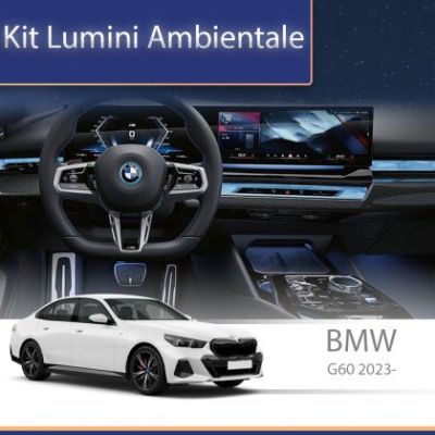 Lumini Ambientale NIGHTVIBE BMW G20 G26 i3 i4 i5 G60 G05 X5 G06 X6 G07 X7 M3 M4 bandă luminoasă instrumental bord control telefon sau sistem original