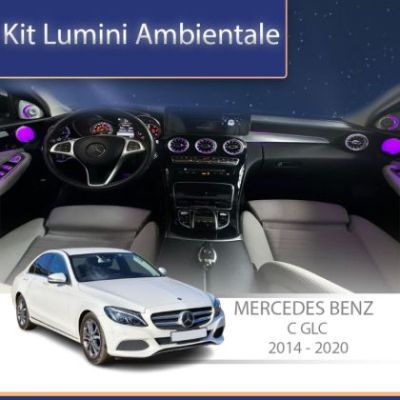 Lumini Ambientale NIGHTVIBE Mercedes Benz W205 tweeter plafon control telefon sau sistem original