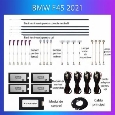 Lumini Ambientale NIGHTVIBE BMW Seria 2 2021 dedicat set complet control telefon sau sistem original
