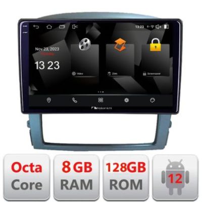 Navigatie Kia Sorento 2006-2009 Android Octa Core Qualcomm 2K Qled 8+128 DTS DSP 360 4G Optical