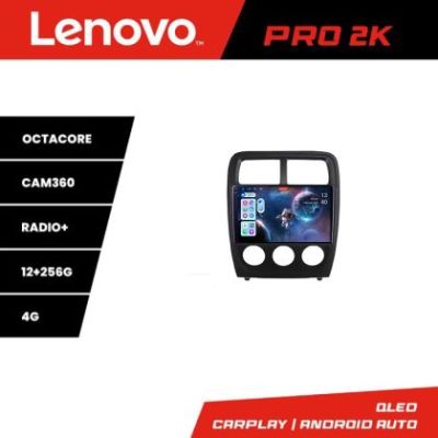 Navigatie Dodge Caliber 2010-2012 Lenovo Kit-CALIBER 8 core QLED 2K 12+256 360 Android Waze USB Navigatie Internet Youtube Radio