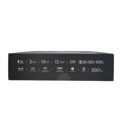 Amplificator cu DSP Nakamichi FDSK730A 920 watts max , 12 canale, 10 amplificate fibră optică, usb, coaxial, Hi-Res, BT,