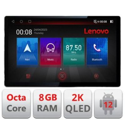 Navigatie Fiat 500L 2012-2017 N-500L ecran 13" 2K 8+128 Android Waze USB Navigatie 4G 360 Toslink Youtube Radio