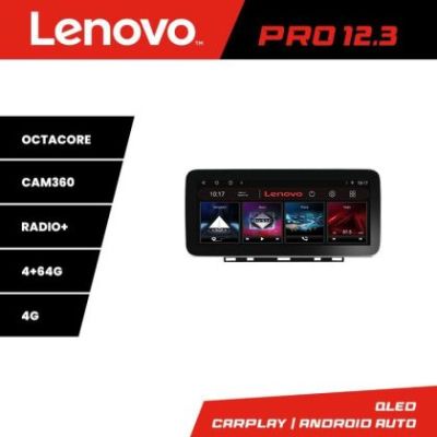 Navigatie Renault Clio 5 Lenovo PRO 4+64 12.3 inch qled android 4G DSP gps internet  8Core
