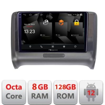 Navigatie Audi TT 2004-2011 5960Pro-078 Android Octa Core Qualcomm 2K Qled 8+128 DTS DSP 360 4G Optical