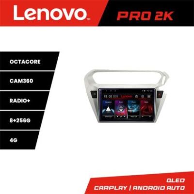 Navigatie Peugeot 301 Citroen C-Elisee Lenovo Kit-301 8 core QLED 2K 8+256 360 Android Waze USB Navigatie Internet Youtube Radio v1
