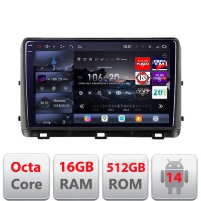Navigatie Kia Ceed 2020- Android radio gps internet 8 core QLED 2K 16+512GB 360 Ram Edotec