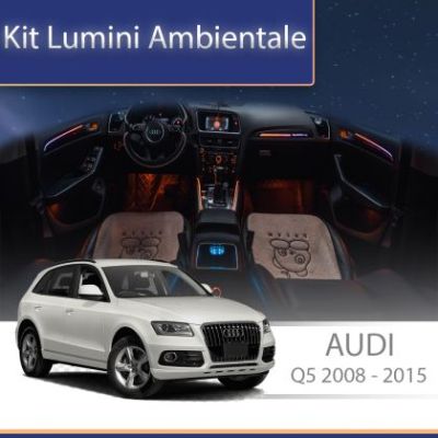 Lumini Ambientale NIGHTVIBE Audi Q5 B8 2008-2015 consola centrala control telefon sau sistem original