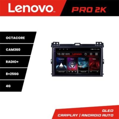 Navigatie Toyota Prado 2007- Lenovo Kit-456 8 core QLED 2K 8+256 360 Android Waze USB Navigatie Internet Youtube Radio v1
