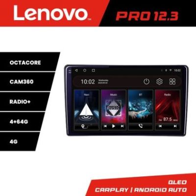 Navigatie Ford Transit 2019- varianta cu ecran de fabrica Lenovo PRO 4+64 12.3 inch qled android 4G DSP gps internet  Kit-transit-2019-b