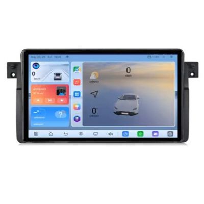 Navigatie BMW Seria 3 E46 C-052 Android 8 Core 2.2 Ghz 8+128 Qled 1K ADAS 4G LTE GPS 360 KIT-052+EDT-E409V3