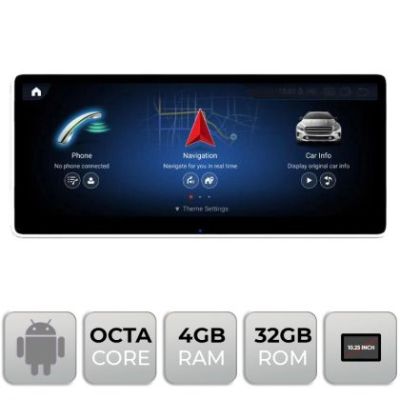 Navigatie Mercedes E W212 NTG4.5 ecran de 10.25" Android gps 4G 4+32 1920x720