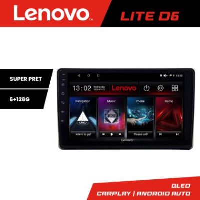 Navigatie Audi A4 B6 Lenovo Kit-050 8 core 6+128 GB Android Waze USB Navigatie Internet Youtube Radio
