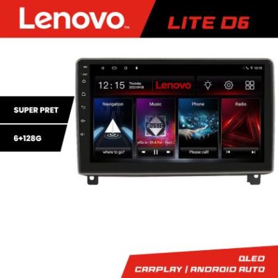 Navigatie Peugeot 407 2004-2011 8 core 6+128 GB Android Waze USB Navigatie Internet Youtube Radio Lenovo