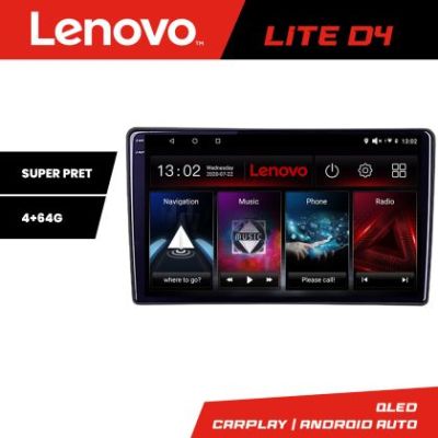 Navigatie Citroen Berlingo Opel Combo 2021- Lenovo QLED 1K 4+64 WIFI 5Ghz carplay android auto Android kit-berlingo2021+EDT-LITE-D4-10-4+64