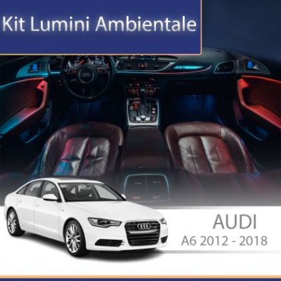 Lumini Ambientale NIGHTVIBE Audi  A6 RS6 C7 2012-2018 set complet control telefon sau sistem original trimuri