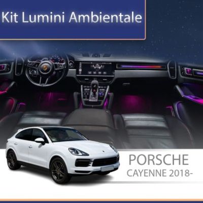 Lumini Ambientale NIGHTVIBE Porsche Cayenne 2018-2022 set complet cu trimuri control telefon sau sistem original