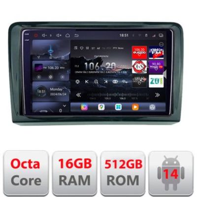 Navigatie VW PQB Edotec Kit-VW 8 core QLED 2K 16+512GB 360 Android Waze USB Navigatie Internet Youtube Radio v1