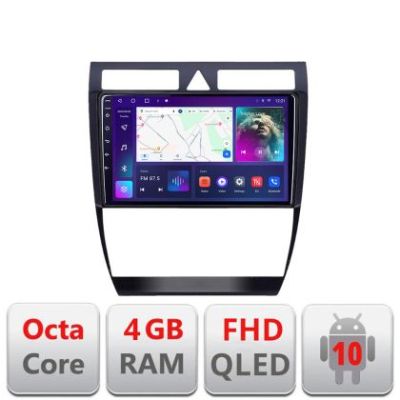Navigatie Audi A6 B-102 Android Ecran QLED octa core 4+64 carplay android auto KIT-102+EDT-E309V3