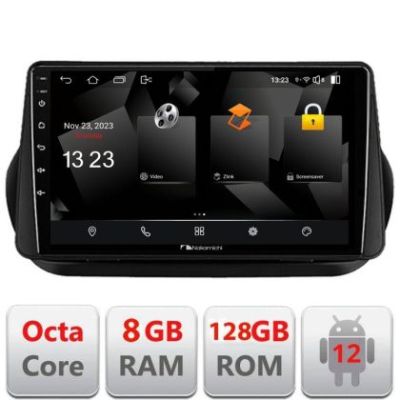 Navigatie Peugeot Bipper, Citroen Nemo, Fiat Qubo 2008-2017 Android radio gps internet 8+128 carplay android auto v1