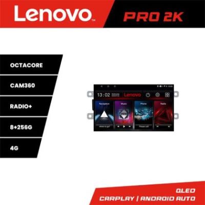 Navigatie Dacia dupa 2012 Lenovo Kit-Dacia 8 core QLED 2K 8+256 360 Android Waze USB Navigatie Internet Youtube Radio