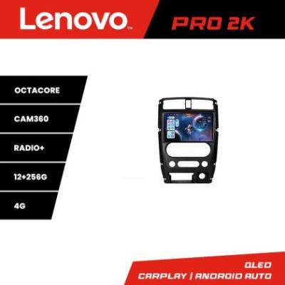 Navigatie Jimny 2007-2016 Lenovo Kit-JIMNY07 8 core QLED 2K 12+256 360 Android Waze USB Navigatie Internet Youtube Radio