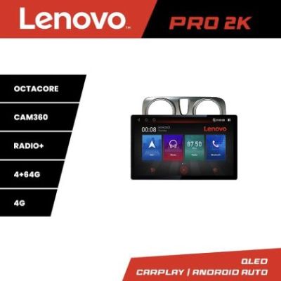 Navigatie Dacia Dokker Lenovo PRO 4+64 13 inch 2K android 4G DSP gps internet  8Core