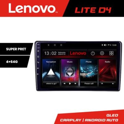 Navigatie Renault Trafic 2008-2012 Lenovo 4+64 GB Android Waze USB Navigatie Internet Youtube Radio