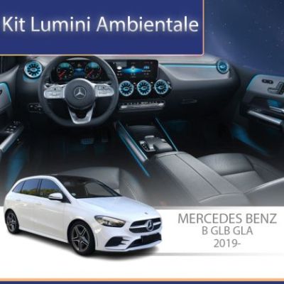 Lumini Ambientale NIGHTVIBE capace difuzoare Mercedes B  GLB  GLA control pe sistemul original sau telefon
