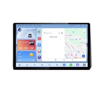 Navigatie dedicata DODGE RAM 2019- Edonav ecran 13" 1K 4+64 Android Waze USB Navigatie 4G 360 Toslink Youtube Radio kit-RAM201
