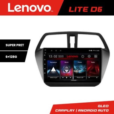 Navigatie Suzuki S-Cross Lenovo Kit-337 8 core 6+128 GB Android Waze USB Navigatie Internet Youtube Radio