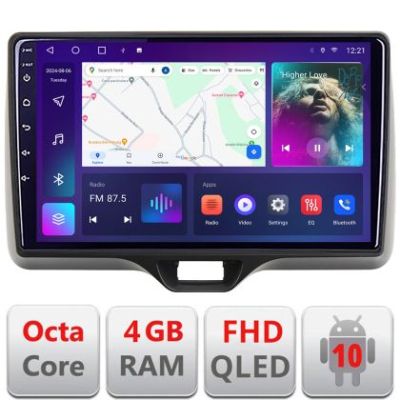 Navigatie Toyota Yaris 2020- Android radio gps internet 4+64 carplay android auto kit-yaris2020+EDT-E310v3