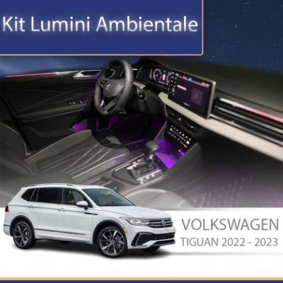 Lumini Ambientale NIGHTVIBE VW Tiguan 2022-2023 trimuri control telefon sau sistem original