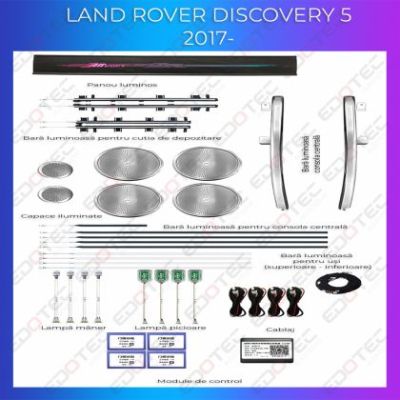 Lumini Ambientale NIGHTVIBE Land Rover Discovery 5 trimuri control telefon sau sistem original