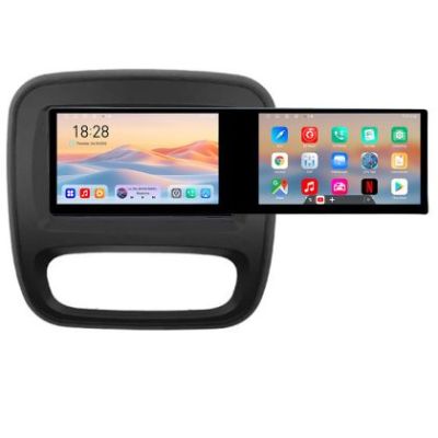 Navigatie Renault Trafic 2014-2017 Kit-rt09 Edotec 2 ecrane  8 core 4+128 21.6 inch Incell android Wifi 5Ghz gps internet  Q v1