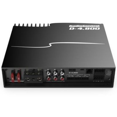 Amplificator de mare putere cu DSP Matrix 4 canale cu Accubass® 12V Audio Control D-4.800, 4 x 200 watts, in 2 sau 4 ohm, clasa D