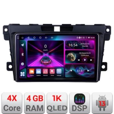 Navigatie Mazda CX-7 2009 A-097  4+64 InCell Display 1K Android Waze USB Navigatie Internet Youtube Radio