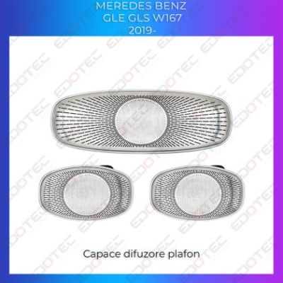 Lumini Ambientale NIGHTVIBE Mercedes GLE W167 GLS X167 dedicate capace difuzoare plafon control din unitatea originala sau telefon