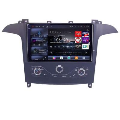 Navigatie Ford S-max 2006-2014 Qled 2K Octa Core 16+512GB LTE 4G DSP Wifi 5Ghz android auto carplay radio gps internet KIT-smax-navi+EDT-E809-2K