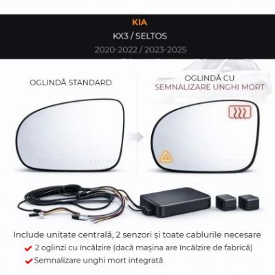 Senzor unghi mort Kia-15 2020-2022 KX3 2023-2025 Kia Seltos — oglindă dedicată