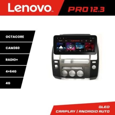 Navigatie dedicata Edonav Nissan Patfinder Navara Lenovo PRO 4+64 12.3 inch qled android 4G DSP gps internet  KIT-nav-oem