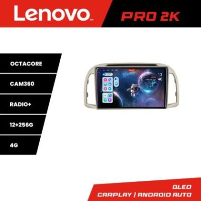 Navigatie Nissan Micra 2002-2010 Android radio gps internet 8 core QLED 2K 12+256 360 Lenovo