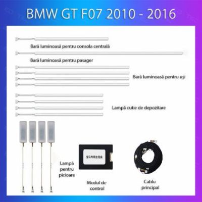 Lumini Ambientale NIGHTVIBE BMW Seria 5 2010-2016 dedicat set difuzoare control telefon sau sistem original